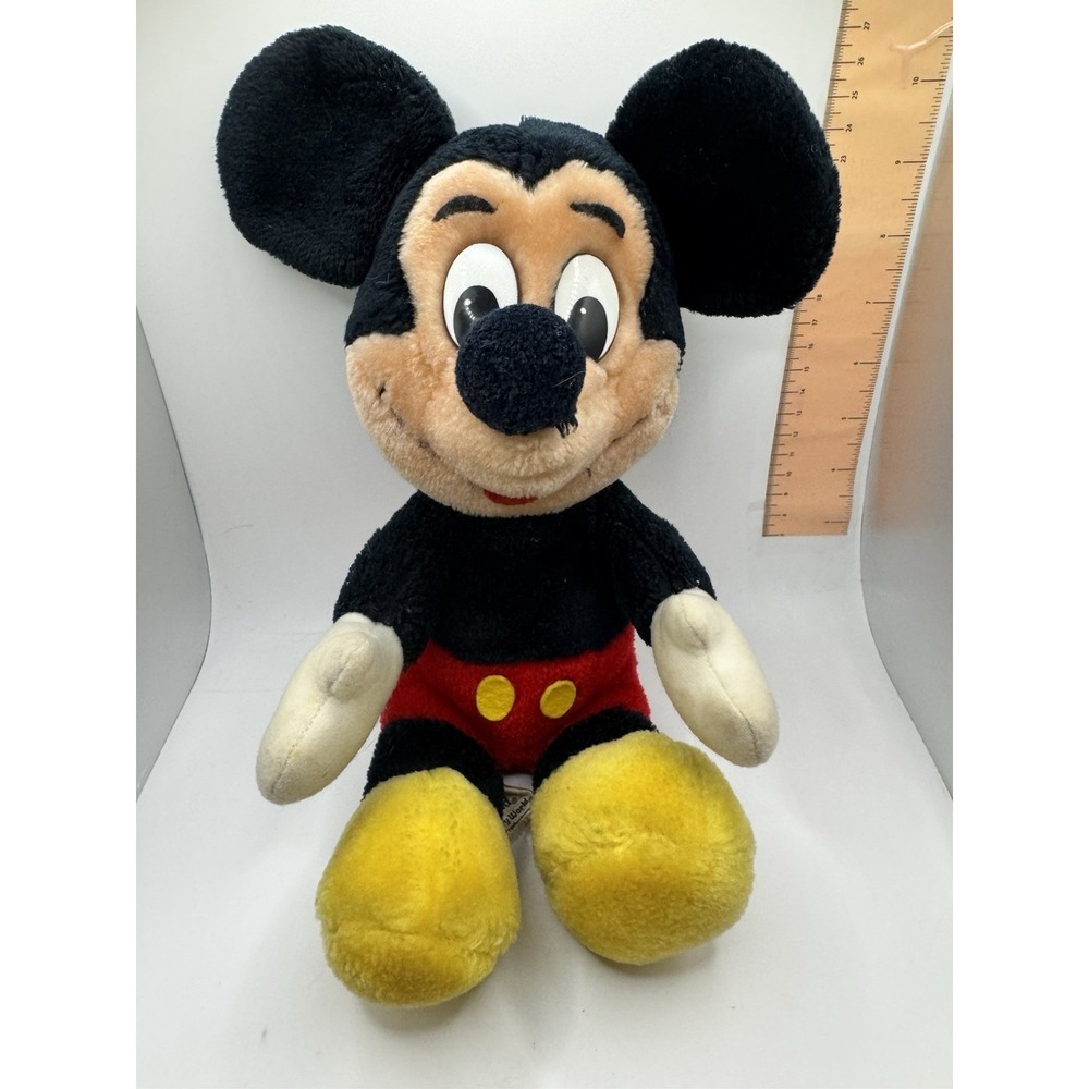 Vintage Walt Disney Productions Mickey Mouse Plush Disneyland World‎ 10 Inch